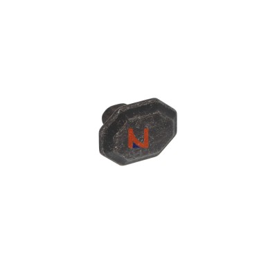 Pomolo per mobili vintage in ferro nero