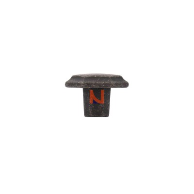 Pomolo per mobili vintage in ferro nero