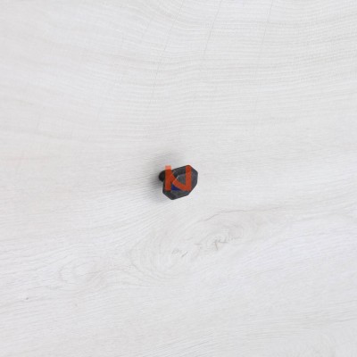Pomolo per mobili vintage in ferro nero