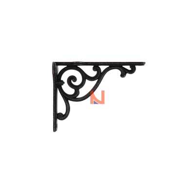 Reggimensola vintage in ferro nero – 150mm