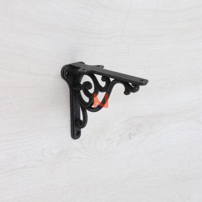 Reggimensola vintage in ferro nero – 150mm