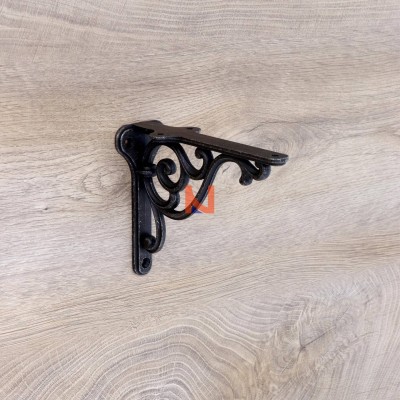 Reggimensola vintage in ferro nero – 150mm