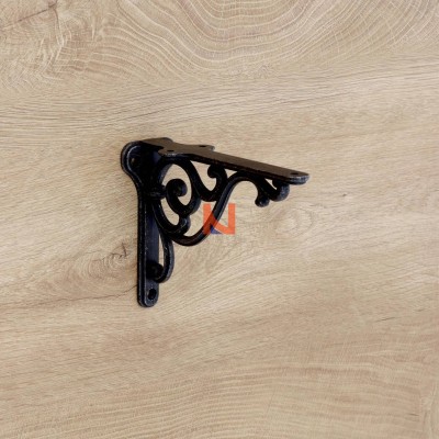 Reggimensola vintage in ferro nero – 150mm