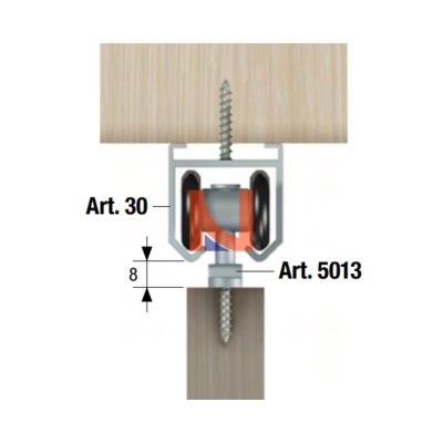 CARRELLO PER PORTA SCORREVOLE – OMGE 5013