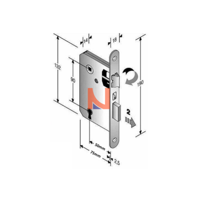 SERRATURA BONAITI PATENT Mod.240 – 2001