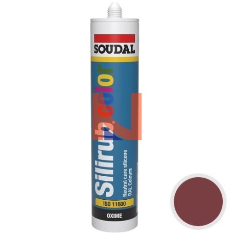 SILIRUB COLOR RAL 3004 ROSSO PORPORA – SIGILLANTE SILICONICO NEUTRO 300 ML