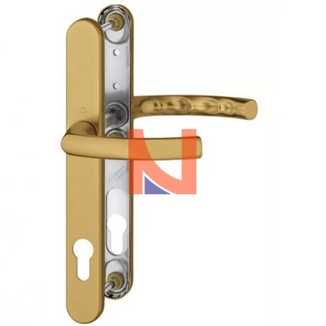 MANIGLIA ATLANTA CON PLACCA INTERASSE 92 FORO YALE BRONZO