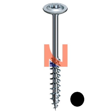 Vite con testa bombata 6X80 zincata