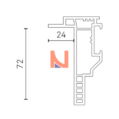Controtelaio KLIMA PRO 57×24