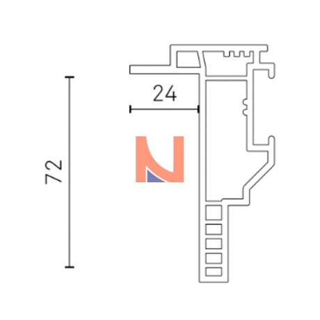 Controtelaio KLIMA PRO 57×24
