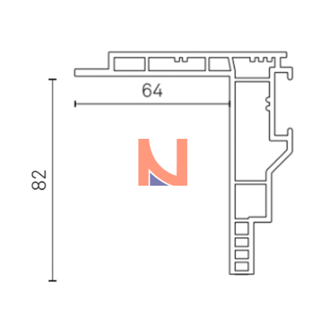 Controtelaio KLIMA PRO 82×64