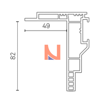 Controtelaio KLIMA PRO 82×49