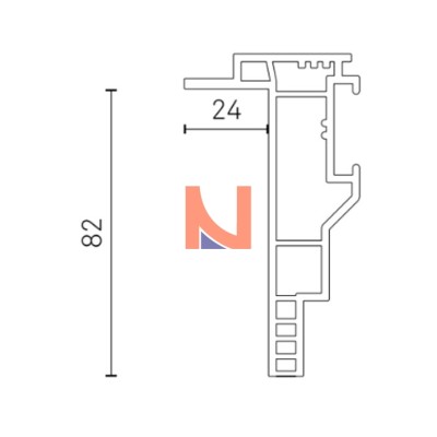 Controtelaio KLIMA PRO 82×24
