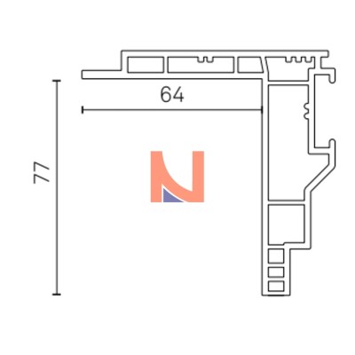 Controtelaio KLIMA PRO 77×64