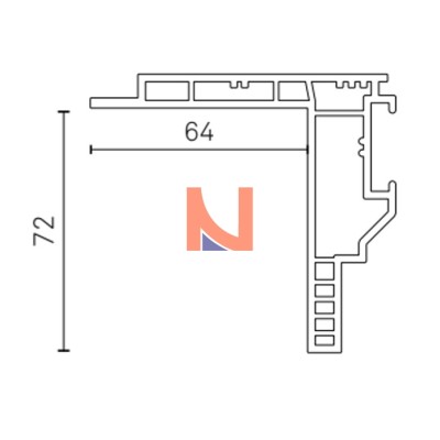 Controtelaio KLIMA PRO 72×64