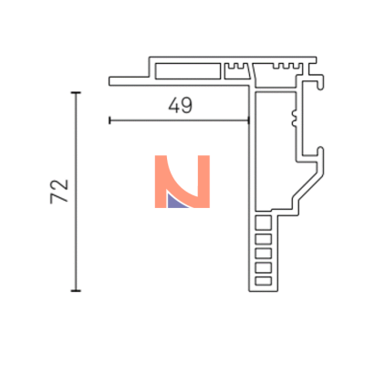 Controtelaio KLIMA PRO 72×49