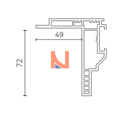 Controtelaio KLIMA PRO 72×49