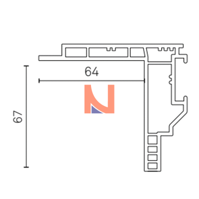 Controtelaio KLIMA PRO 67×64