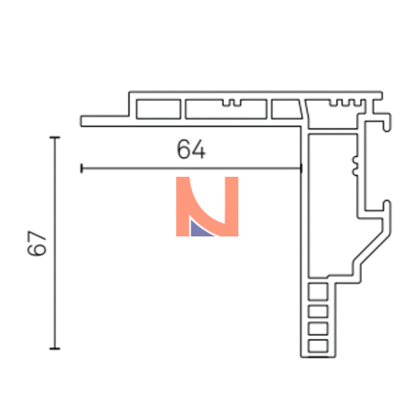 Controtelaio KLIMA PRO 67×64