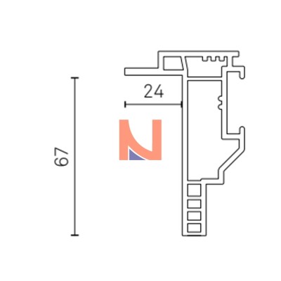 Controtelaio KLIMA PRO 67×24