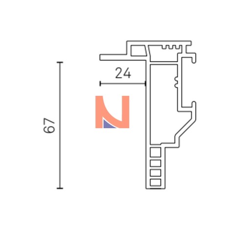 Controtelaio KLIMA PRO 67×24