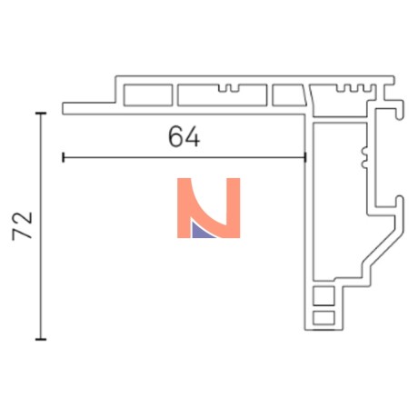 Controtelaio KLIMA PRO 57×64