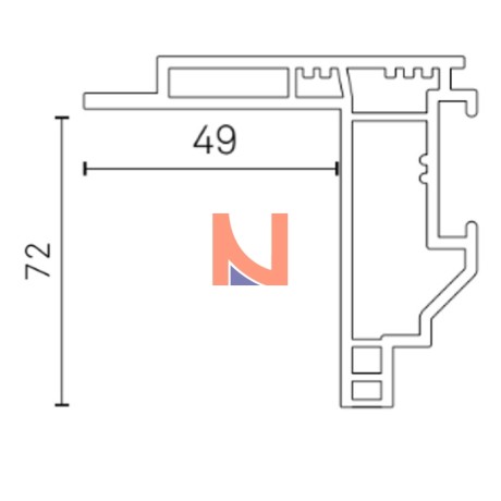 Controtelaio KLIMA PRO 57×49