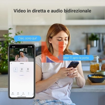EZVIZ EP4 SPIONCINO DIGITALE SMART WIFI 4K CON DISPLAY TOUCH 5,5″ ARGENTO