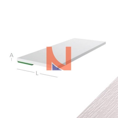 LISTELLO COPRIFILO PIATTO EXTE IN PVC 80X2,5 MM AUTOADESIVO – BIANCO MATRIX (VENATO)