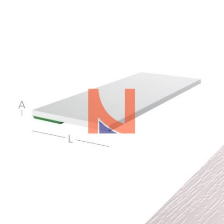 LISTELLO COPRIFILO PIATTO EXTE IN PVC 80X2,5 MM AUTOADESIVO – BIANCO MATRIX (VENATO)