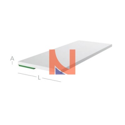 LISTELLO COPRIFILO PIATTO EXTE IN PVC 50X2,5 MM AUTOADESIVO – BIANCO