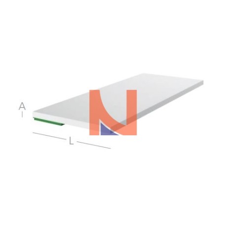 LISTELLO COPRIFILO PIATTO EXTE IN PVC 50X2,5 MM AUTOADESIVO – BIANCO