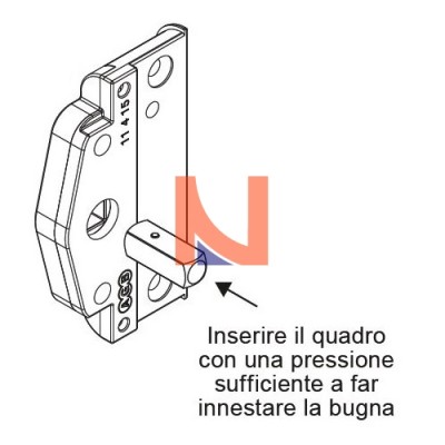 DEVIATORE PER COPRIGIUNTO CENTRALE ASSE 9 MM BATTUTA 15 MM SENZA GUARNIZIONE