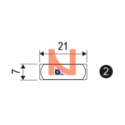 QUADRO PER DEVIATORE – ASSE  9 SENZA GUARNIZIONE IN BATTUTA
