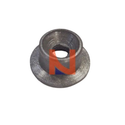 RULLINO SCROCCO ANTA SEMIFISSA A4+A12 BATTUTA LISCIA 10X7 MM ARGENTO