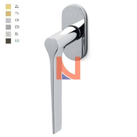 Martellina DK LAMA cromo lucido per finestre K107