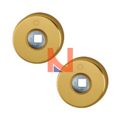 Coppia rosette 42k alluminio bronzo (f4)