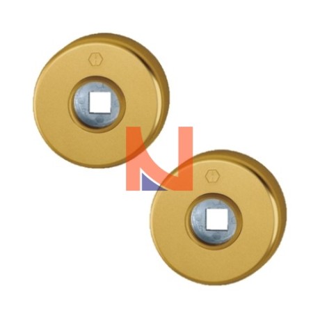 Coppia rosette 42k alluminio bronzo (f4)