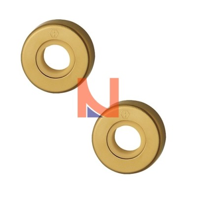 COPPIA ROSETTE TONDE 88K F4 ALLUMINIO BRONZO