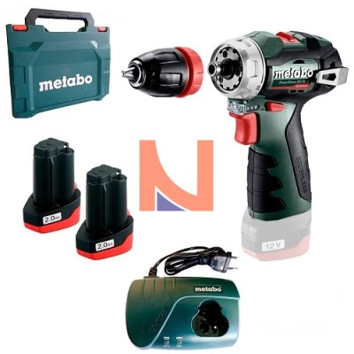 TRAPANO-AVVITATORE A BATTERIA POWERMAXX BS BL Q CON 2 BATTERIE CARICABATTERIE VALIGETTA
