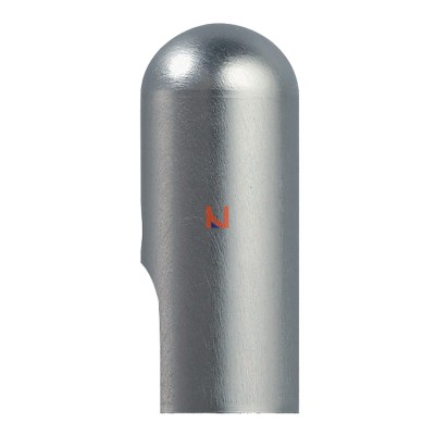 Cappuccio in alluminio per 030, 050, 055, 057 e 070 (non regolabile) Ø13 Alluminio Argento Satinato