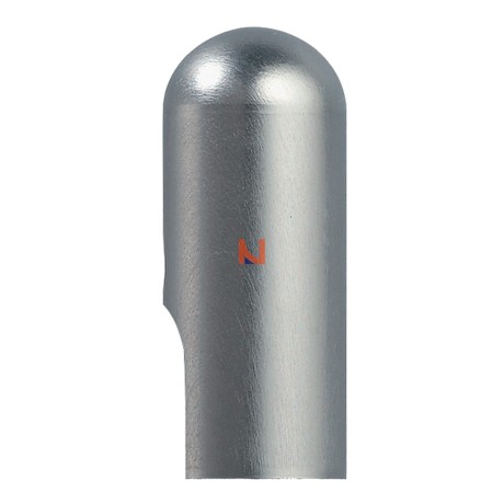 Cappuccio in alluminio per 030, 050, 055, 057 e 070 (non regolabile) Ø13 Alluminio Argento Satinato