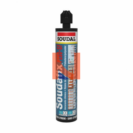 Ancorante chimico in poliestere certificato  Soudafix P280-SF grigio 400ml