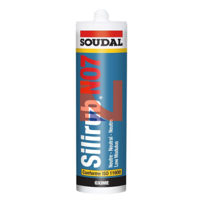 Sigillante siliconico neturo per serramenti, edilizia e vetrazione Silirub NO7 nero 300ml