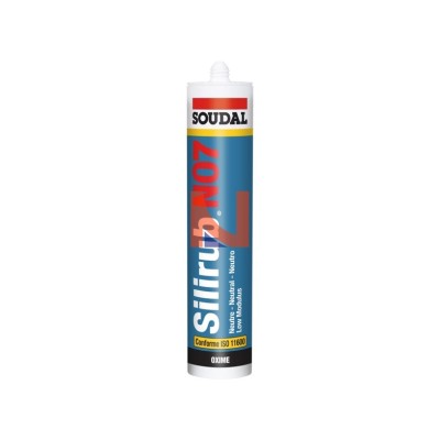 Sigillante siliconico neturo per serramenti, edilizia e vetrazione Silirub NO7 trasparente 300ml