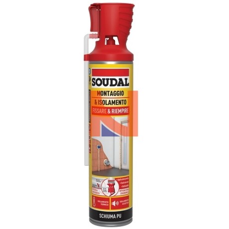 GENIUS GUN – SCHIUMA PU MONTAGGIO E ISOLAMENTO 600 ML