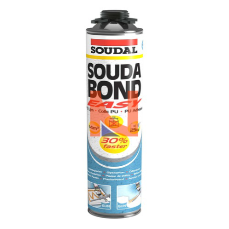 Adesivo poliuretanico per pannelli Soudabond Easy Gun arancio 750ml