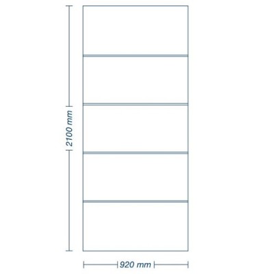 PANNELLO AFRODITE 92X210 PER PORTE BLINDATE GRIGIO
