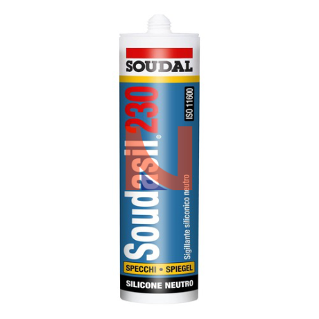 Silicone neutro per specchi Soudasil 230  trasparente 310ml