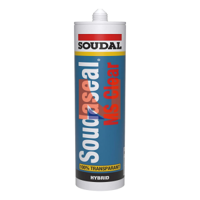 Adesivo trasparente per l’edilizia, verniciabile Soudaseal MS Clear trasparente 290ml